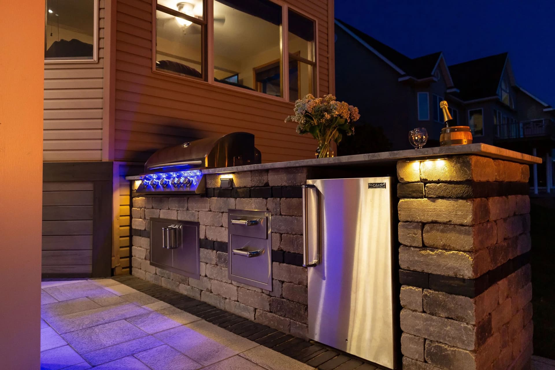 Bright Evenings & Bold Meals: Outdoor Kitchen & Outdoor Lighting Ideas in Ankeny, IA image