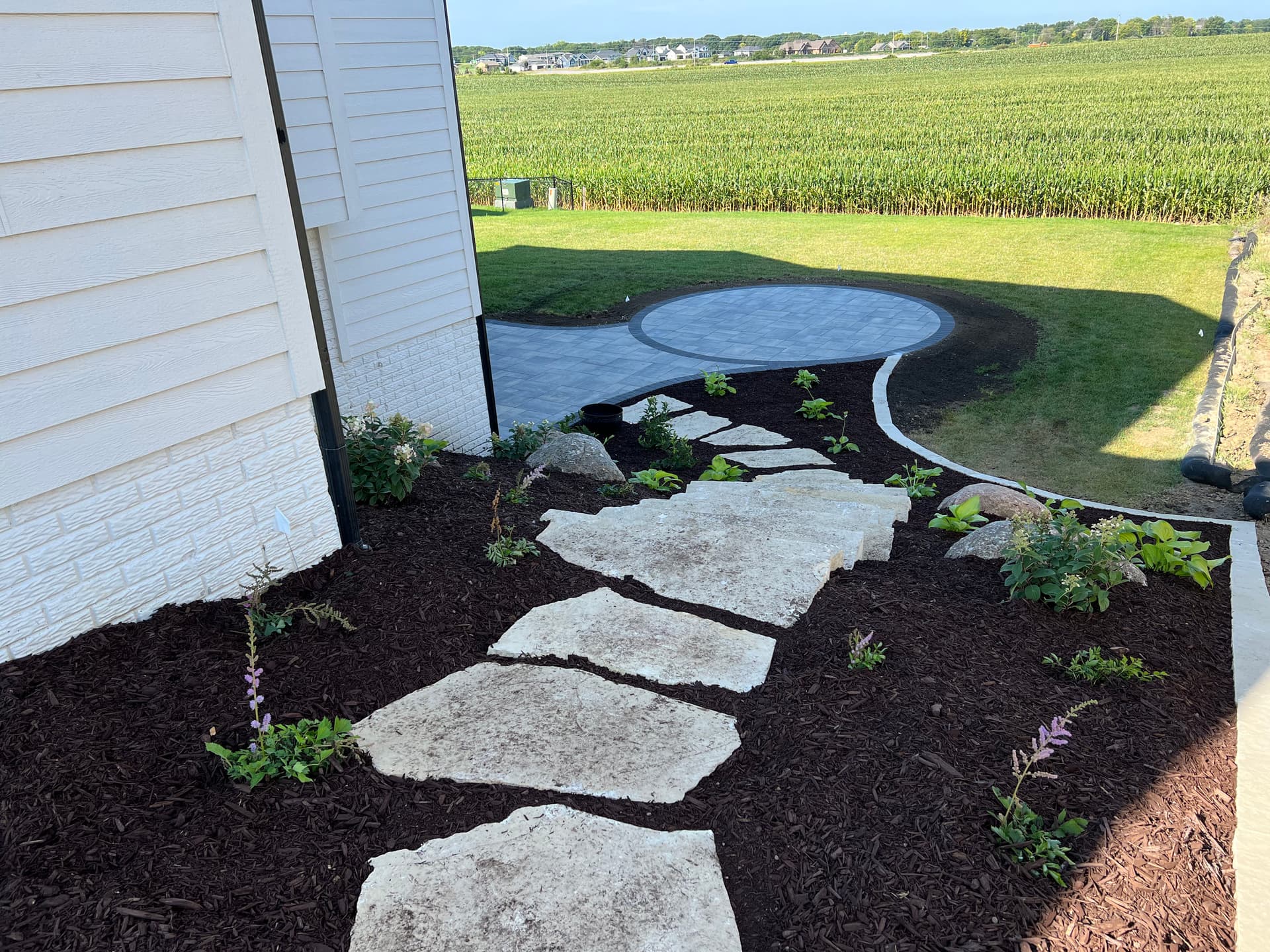 Gallery photos for Crafting a Stone Path Retreat in Ankeny: Image #1